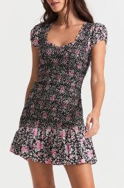 Trevor Smocked Floral Mini Dress - Women39s Dresses Shop LoveShackFancycom at LoveShackFancy